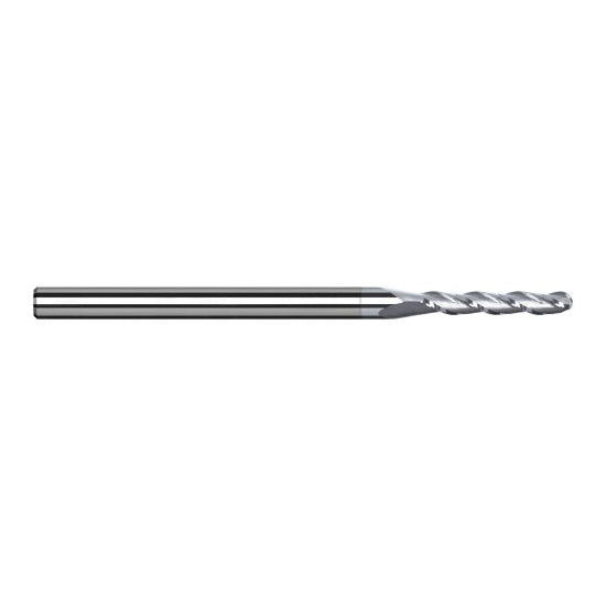 Harvey Tool 850047-C8 | 3/64" Diameter x 1/8" Shank x 1/4" LOC x 2-1/2" OAL 3FL TiB2 Coated Carbide Ball End Mill