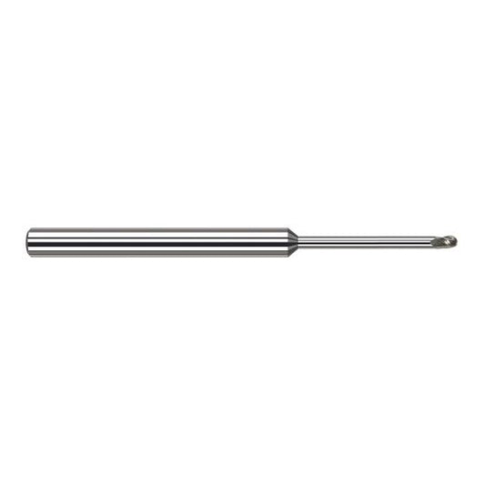 Harvey Tool 879493 | 3/32" Diameter x 1/8" Shank x 9/64" LOC x 2-1/2" OAL 3FL Uncoated Carbide Ball End Mill