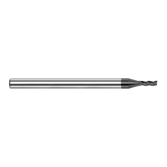 Harvey Tool 968747-C4 | 3/64" Diameter x 1/8" Shank x 0.0710" LOC x 1-1/2" OAL 3FL Amorphous Diamond Coated Carbide Single End Mill