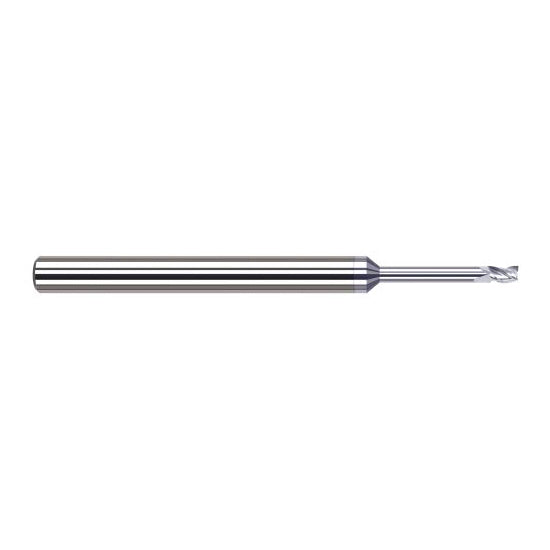 Harvey Tool 927150-C8 | 0.0500" Diameter x 1/8" Shank x 0.0750" LOC x 2-1/2" OAL 3FL TiB2 Coated Carbide Single End Mill