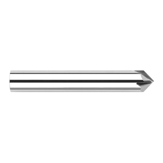 Harvey Tool 18116 | 1/4" Diameter x 1/4" Shank 60 Degree Included Angle 4FL Uncoated Cobalt Chamfer Mill