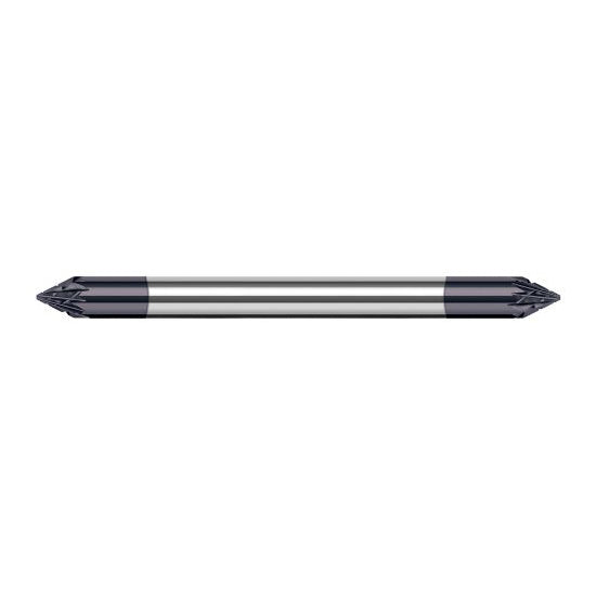 Harvey Tool 898345-C3 | 45 Degree Angle per Side 0.0570" LOC x 0.1250" Shank AlTiN Coated Solid Carbide Deburring Chamfer Mill