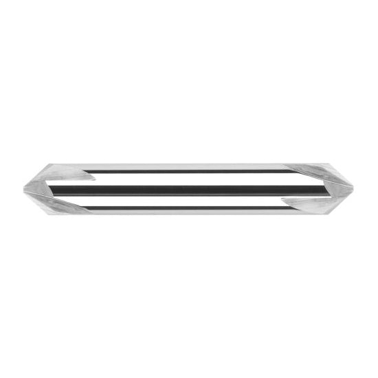 Harvey Tool 934060 | 60 Degree Angle per Side 0.0910" LOC x 0.3750" Shank Uncoated Solid Carbide Deburring Chamfer Mill