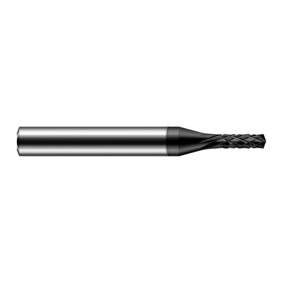 Harvey Tool 908093-C4 | 3/32" Diameter x 1/8" Shank x 0.2790" LOC Amorphous Diamond Coated Carbide Diamond Cut Drill Mill for Composites