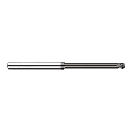 Harvey Tool 939608 | 1/8" Diameter x 1/8" Shank x 3/16" LOC x 2-1/2" OAL 4FL CVD Diamond Coated Carbide Ball End Mill