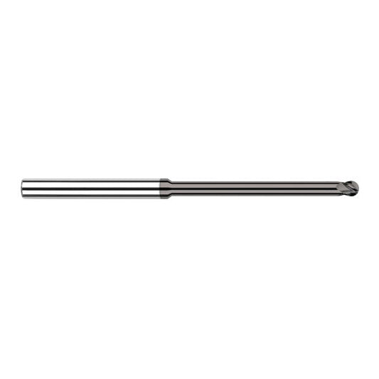 Harvey Tool 65293 | 3/32" Diameter x 1/8" Shank x 9/64" LOC x 2-1/2" OAL 4FL CVD Diamond Coated Carbide Ball End Mill