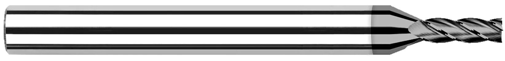 Photograph of a Harvey Tool 799816 | 0.2500" (1/4) Cutter DIA x 0.7500" (3/4) Length of Cut Carbide Square End Mill, 4 Flutes, CVD Diamond 4Âµm