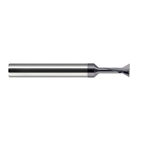 Harvey Tool 865504-C3 | 1/16" Diameter 60 Degree Included Angle AlTiN Coated Solid Carbide Dovetail Cutter