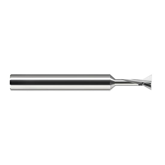 Harvey Tool 865916 | 1/4" Diameter 60 Degree Included Angle Uncoated Solid Carbide Dovetail Cutter