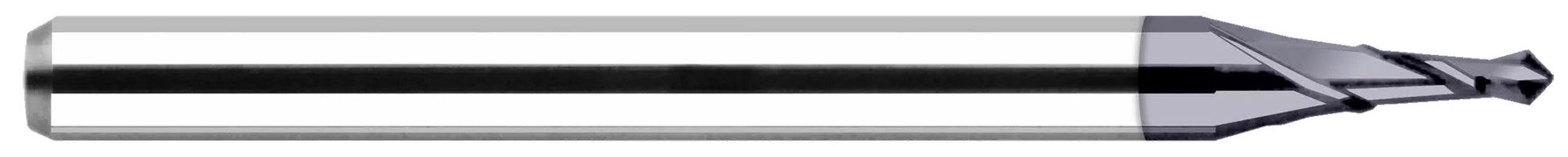 Photograph of a Harvey Tool 815840-C3 | 0.0400" Drill DIA x 0.0600" Flute Length, 140Â° Carbide Spot Drill, 2 Flutes, AlTiN Coated