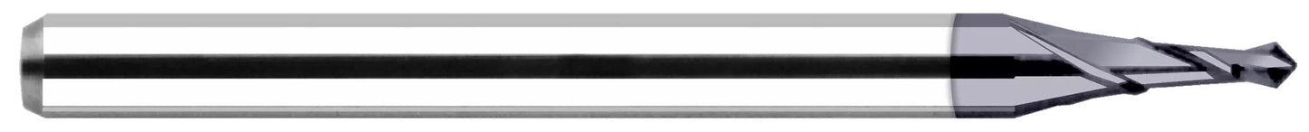 Photograph of a Harvey Tool 787708 | 0.1250" (1/8) Drill DIA x 0.1870" (3/16) Flute Length, 90Â° Carbide Spot Drill, 2 Flutes