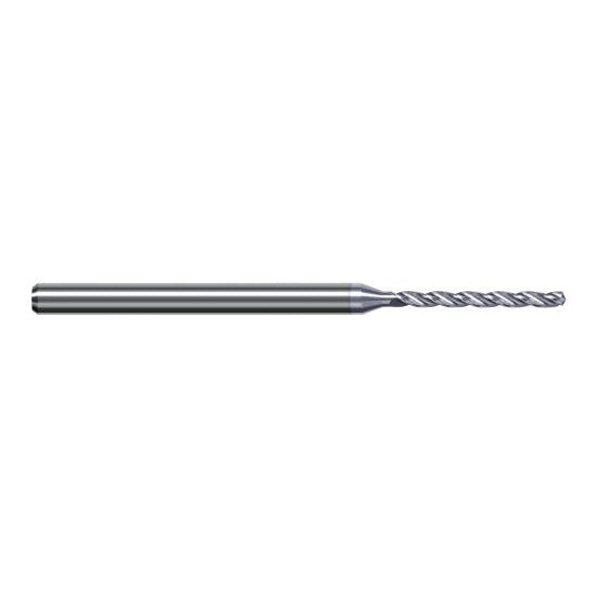 Harvey Tool ERY0760-C8 | 1.930mm Diameter x 3.000mm Shank x 63.000mm OAL 130 Degree Drill Point TiB2 Coated Solid Carbide Micro Drill Bit