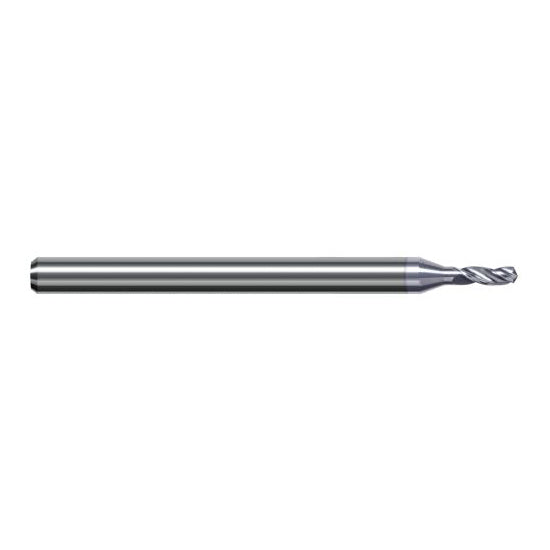 Harvey Tool AVA1065-C8 | 2.705mm Diameter x 4.000mm Shank x 50.000mm OAL 130 Degree Drill Point TiB2 Coated Solid Carbide Micro Drill Bit