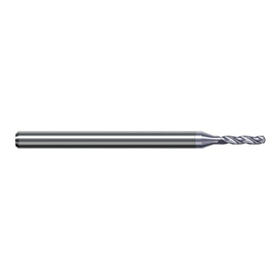Harvey Tool BAF1960-C8 | 4.978mm Diameter x 6.000mm Shank x 75.000mm OAL 130 Degree Drill Point TiB2 Coated Solid Carbide Micro Drill Bit
