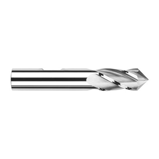 Harvey Tool 14340 | 5/8" Diameter x 5/8" Shank x 1-5/8" LOC 90 Degree Point Angle 4FL Uncoated Cobalt Drill Mill