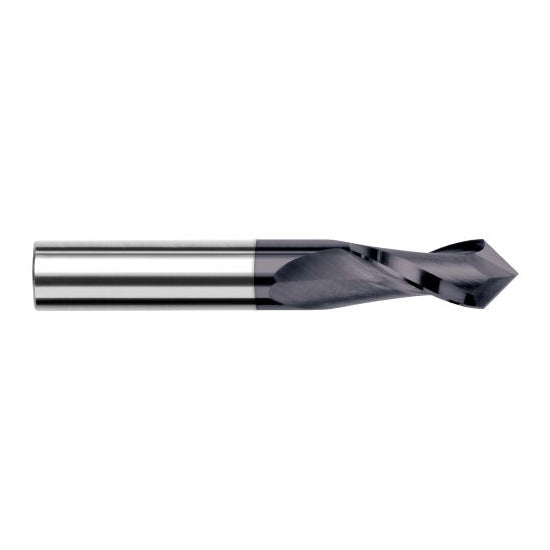 Harvey Tool 985516-C3 | 1/4" Diameter x 1/4" Shank x 3/4" LOC 120 Degree Point Angle 2FL AlTiN Coated Solid Carbide Drill Mill