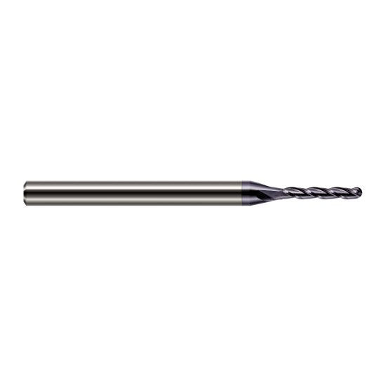 Harvey Tool 841093-C3 | 3/32" Diameter x 0.5000" LOC x 1/8" Shank x 2-1/2" OAL AlTiN Coated Carbide Miniature Ball Deburring End Mill