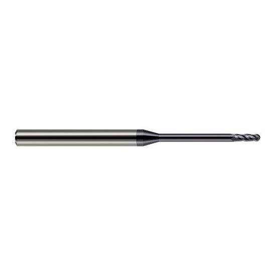 Harvey Tool 991140-C3 | 0.0400" Diameter x 0.1200" LOC x 1/8" Shank x 1-1/2" OAL AlTiN Coated Carbide Miniature Ball Deburring End Mill