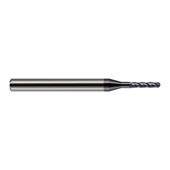 Harvey Tool 76880-C3 | 0.0800" Diameter x 0.2400" LOC x 1/8" Shank x 1-1/2" OAL AlTiN Coated Carbide Miniature Ball Deburring End Mill