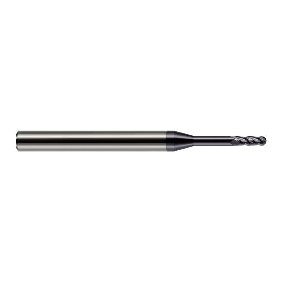 Harvey Tool 76890-C3 | 0.0900" Diameter x 0.2700" LOC x 1/8" Shank x 1-1/2" OAL AlTiN Coated Carbide Miniature Ball Deburring End Mill