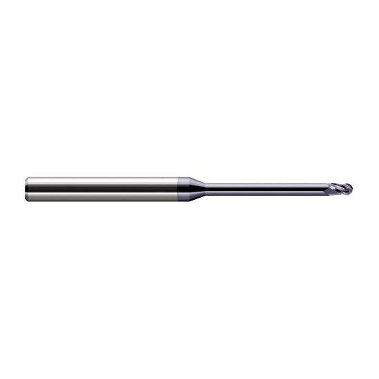 Harvey Tool 35631-C3 | 1/32" Diameter x 0.0460" LOC x 1/8" Shank x 2-1/2" OAL AlTiN Coated Carbide Miniature Ball Deburring End Mill
