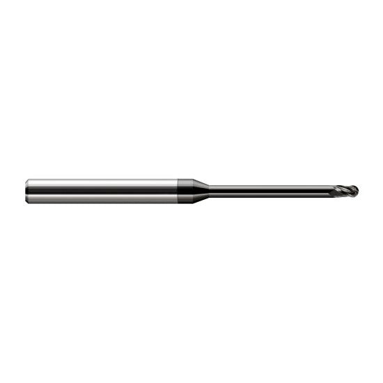 Harvey Tool 35631-C4 | 1/32" Diameter x 0.0460" LOC x 1/8" Shank x 2-1/2" OAL Amorphous Diamond Coated Carbide Miniature Ball Deburring End Mill