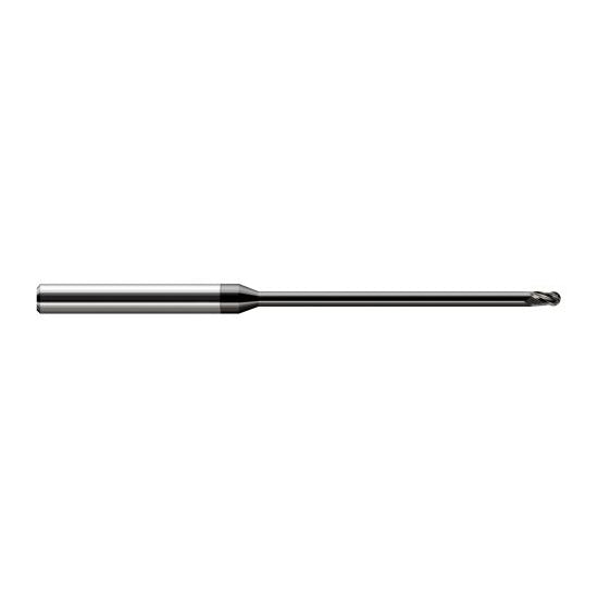Harvey Tool 59440-C4 | 0.0400" Diameter x 0.0600" LOC x 1/8" Shank x 2-1/2" OAL Amorphous Diamond Coated Carbide Miniature Ball Deburring End Mill