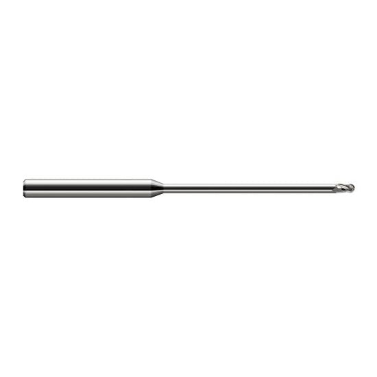 Harvey Tool 59460 | 0.0600" Diameter x 0.0900" LOC x 1/8" Shank x 2-1/2" OAL Uncoated Carbide Miniature Ball Deburring End Mill