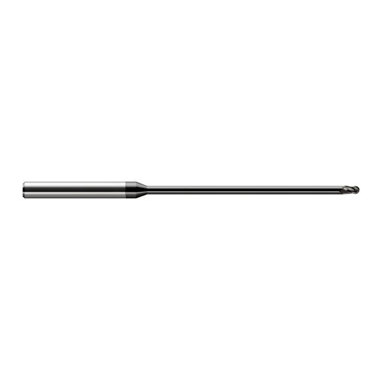 Harvey Tool 40162-C4 | 1/16" Diameter x 0.0930" LOC x 1/8" Shank x 3" OAL Amorphous Diamond Coated Carbide Miniature Ball Deburring End Mill