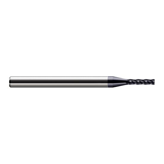 Harvey Tool 964393-C3 | 3/32" Diameter x 1/8" Shank x 1/2" LOC x 2-1/2" OAL 0.0100" Radius AlTiN Coated Carbide Corner Radius End Mill