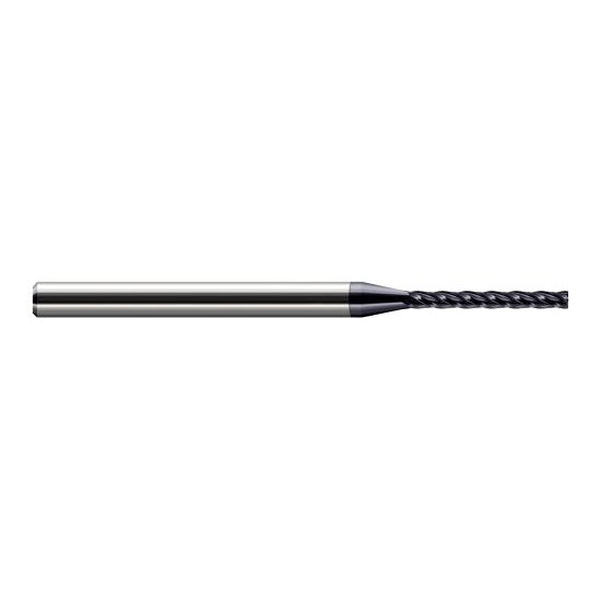 Harvey Tool 887493-C3 | 3/32" Diameter x 1/8" Shank x 3/4" LOC x 2-1/2" OAL 0.0080" Radius AlTiN Coated Carbide Corner Radius End Mill