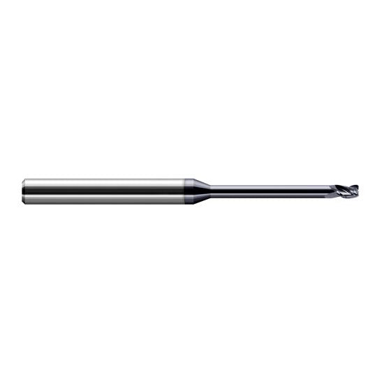 Harvey Tool 917847-C3 | 3/64" Diameter x 1/8" Shank x  LOC x 2-1/2" OAL 0.0050" Radius AlTiN Coated Carbide Corner Radius End Mill