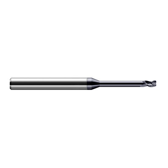 Harvey Tool 38360-C3 | 0.0600" Diameter x 1/8" Shank x  LOC x 2-1/2" OAL 0.0050" Radius AlTiN Coated Carbide Corner Radius End Mill