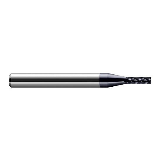 Harvey Tool 28145-C3 | 0.0450" Diameter x 1/8" Shank x  LOC x 1-1/2" OAL 0.0150" Radius AlTiN Coated Carbide Corner Radius End Mill