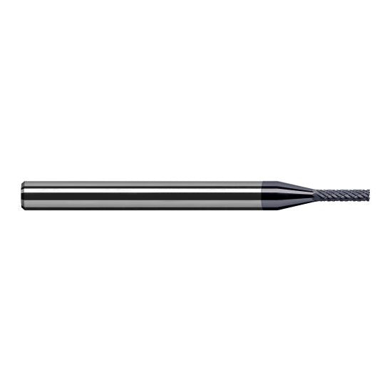 Harvey Tool 60715-C3 | 1/64" Diameter x 1/8" Shank x  LOC x 2-1/2" OAL FL AlTiN Coated Carbide Square End Mill