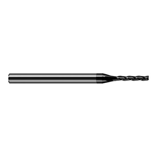 Harvey Tool 12710-C4 | 0.0100" Diameter x 1/8" Shank x  LOC x 2-1/2" OAL 3FL Amorphous Diamond Coated Carbide Square End Mill