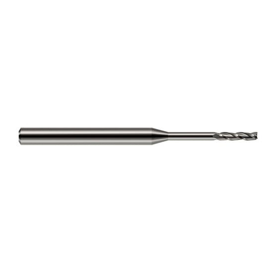 Harvey Tool 13625 | 0.0250" Diameter x 1/8" Shank x 1/8" LOC x 2-1/2" OAL 3FL Uncoated Carbide Square End Mill
