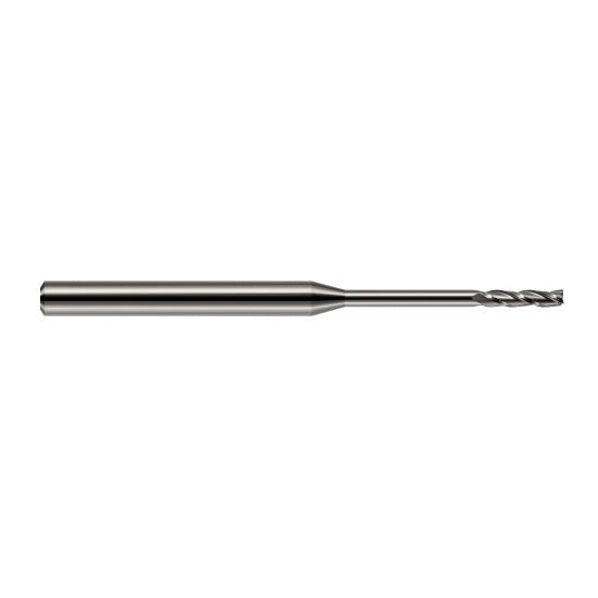 Harvey Tool 13650 | 0.0500" Diameter x 1/8" Shank x  LOC x 2-1/2" OAL 3FL Uncoated Carbide Square End Mill