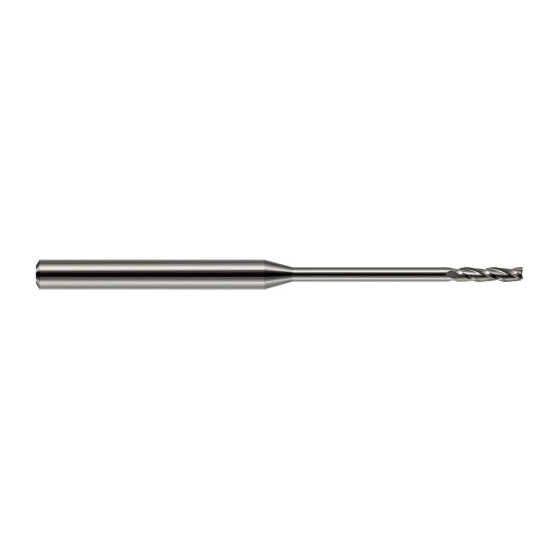 Harvey Tool 948230 | 0.0300" Diameter x 1/8" Shank x  LOC x 2-1/2" OAL 3FL Uncoated Carbide Square End Mill