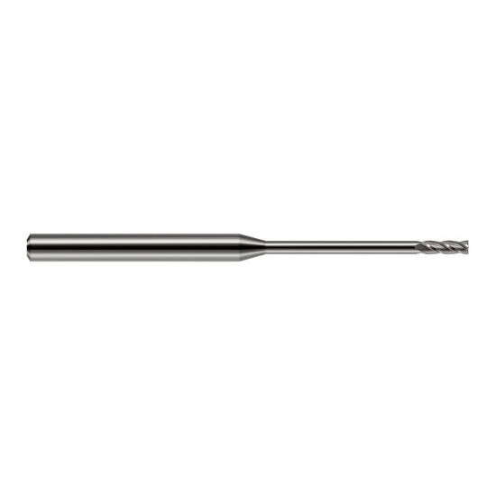 Harvey Tool 829131 | 1/32" Diameter x 1/8" Shank x 3/32" LOC x 1-1/2" OAL 2FL Uncoated Carbide Square End Mill
