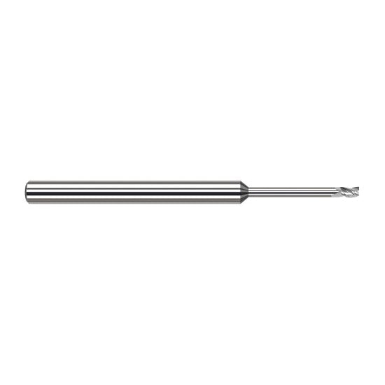Harvey Tool 982145 | 0.0450" Diameter x 1/8" Shank x  LOC x 2-1/2" OAL 3FL Uncoated Carbide Square End Mill