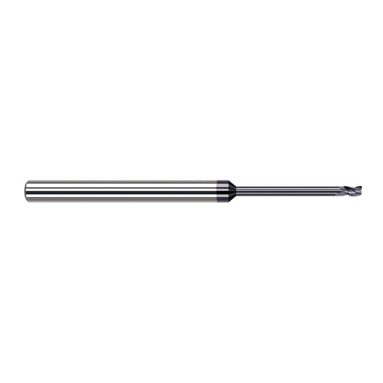 Harvey Tool 35445-C3 | 0.0450" Diameter x 1/8" Shank x  LOC x 2-1/2" OAL 3FL AlTiN Coated Carbide Square End Mill