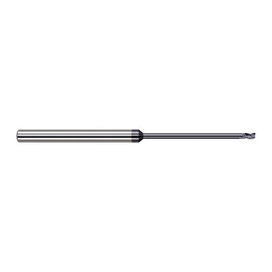 Harvey Tool 977325-C3 | 0.0250" Diameter x 1/8" Shank x  LOC x 2-1/2" OAL 3FL AlTiN Coated Carbide Square End Mill