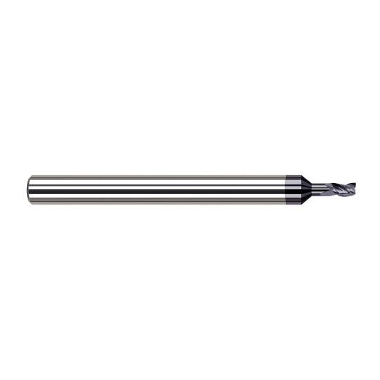Harvey Tool 47815-C3 | 1/64" Diameter x 1/8" Shank x  LOC x 2-1/2" OAL 3FL AlTiN Coated Carbide Square End Mill