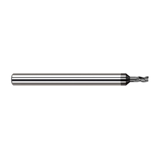 Harvey Tool 47815-C4 | 1/64" Diameter x 1/8" Shank x  LOC x 2-1/2" OAL 3FL Amorphous Diamond Coated Carbide Square End Mill