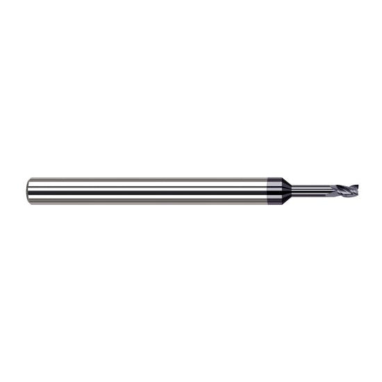 Harvey Tool 33222-C3 | 0.0220" Diameter x 1/8" Shank x  LOC x 2-1/2" OAL 3FL AlTiN Coated Carbide Square End Mill
