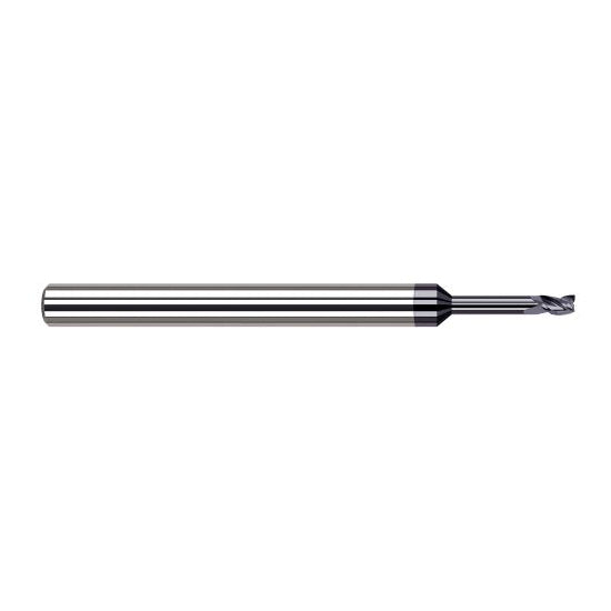 Harvey Tool 937112-C3 | 3/16" Diameter x 3/16" Shank x 9/32" LOC x 3" OAL 3FL AlTiN Coated Carbide Square End Mill
