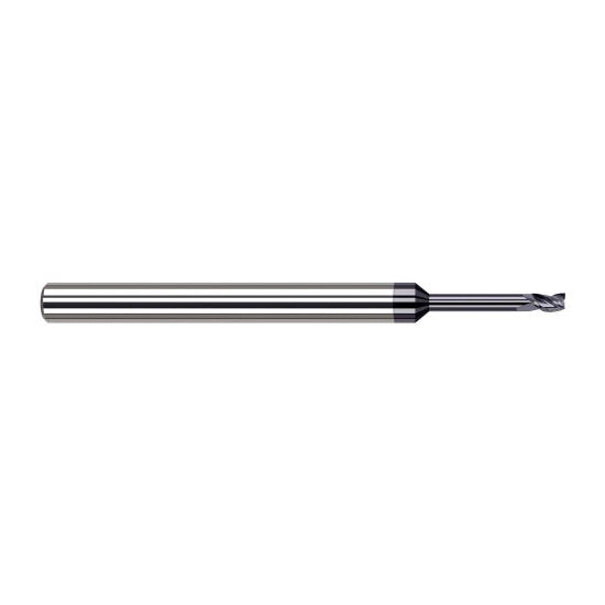 Harvey Tool 934815-C3 | 1/64" Diameter x 1/8" Shank x  LOC x 2-1/2" OAL 3FL AlTiN Coated Carbide Square End Mill