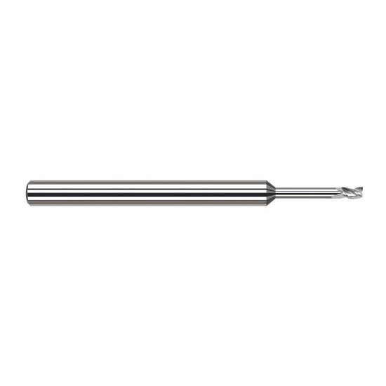 Harvey Tool 934893 | 3/32" Diameter x 1/8" Shank x  LOC x 2-1/2" OAL 3FL Uncoated Carbide Square End Mill