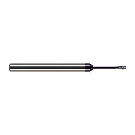 Harvey Tool 34618-C3 | 0.0180" Diameter x 1/8" Shank x  LOC x 2-1/2" OAL 3FL AlTiN Coated Carbide Square End Mill